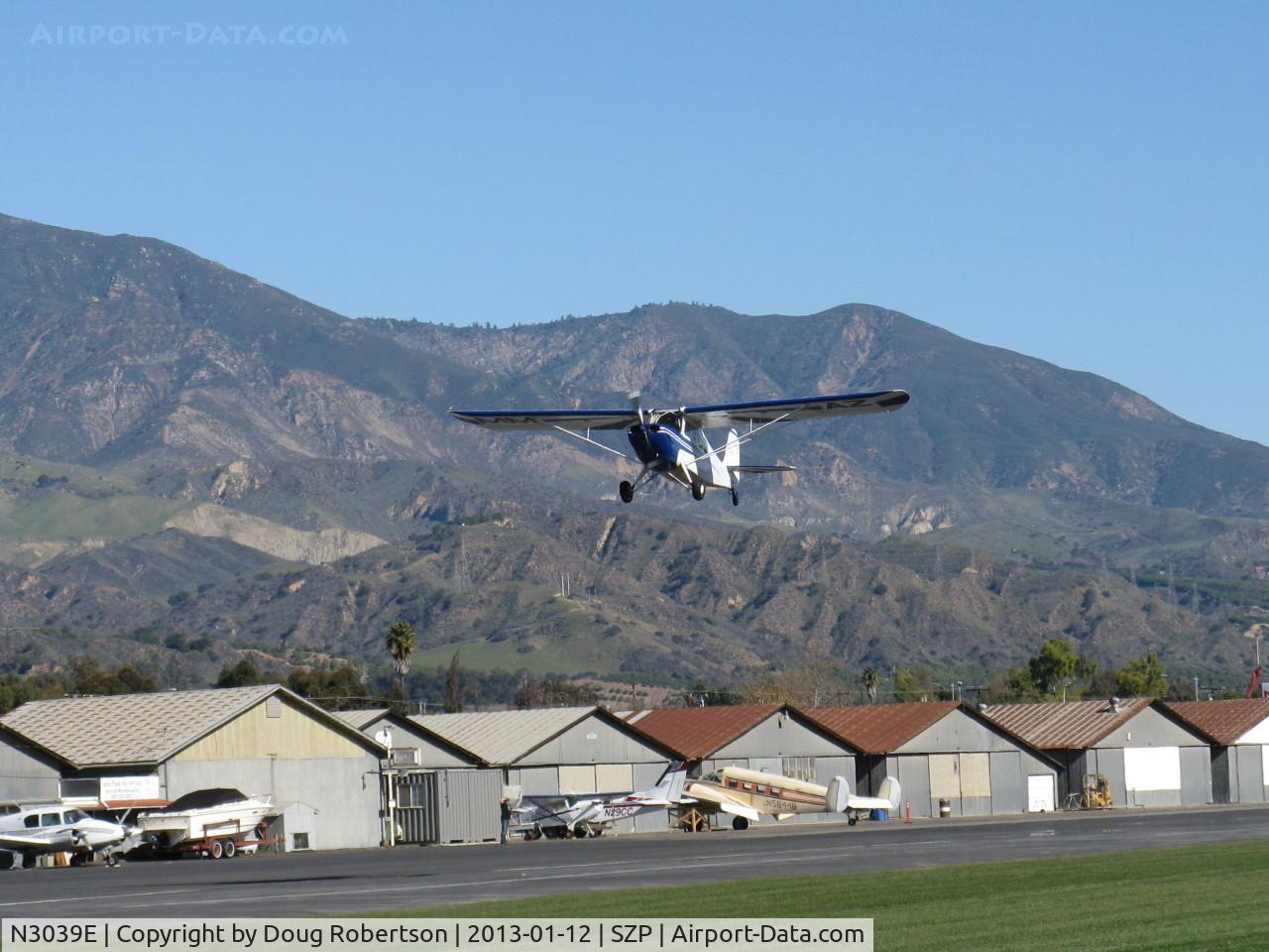 N3039E, 1946 Aeronca 7AC Champion C/N 7AC-6625, 1946 Aeronca 7AC CHAMPION, Continental O-200 100 Hp upgrade per STC, takeoff climb Rwy 22