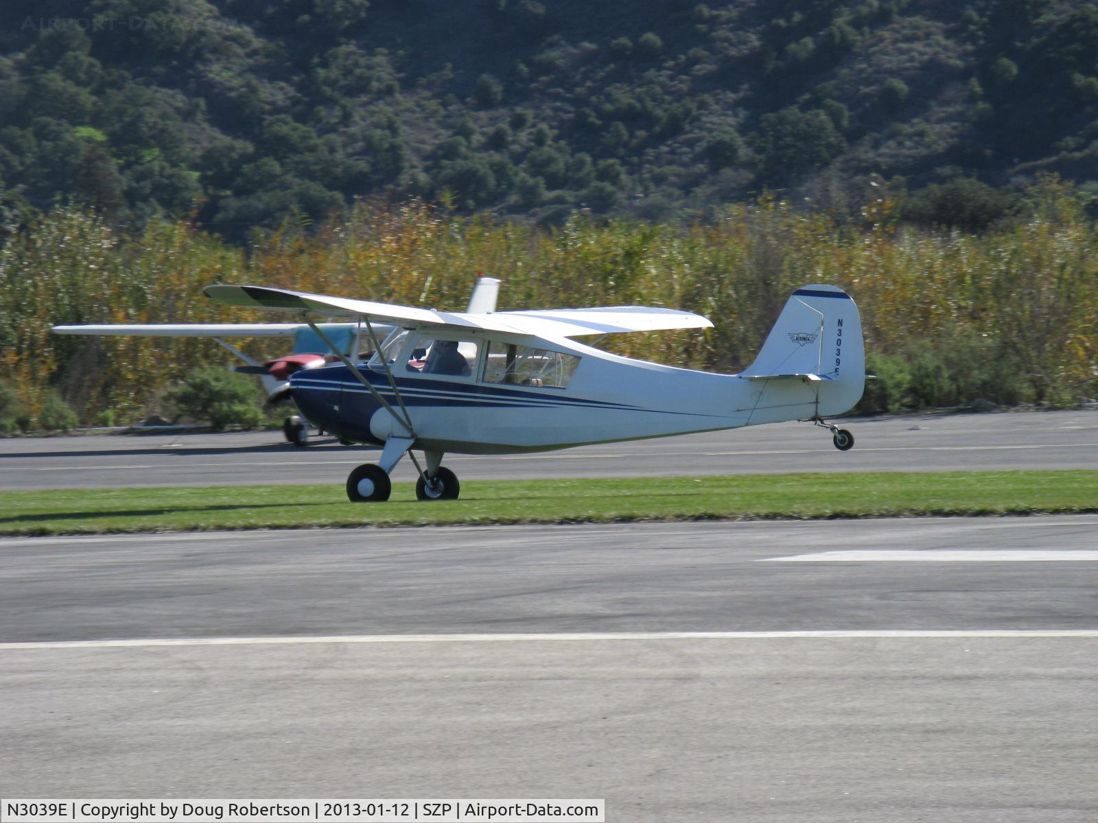 N3039E, 1946 Aeronca 7AC Champion C/N 7AC-6625, 1946 Aeronca 7AC CHAMPION, Continental O-200 100 Hp per STC, touch & go landing Rwy 04R grass