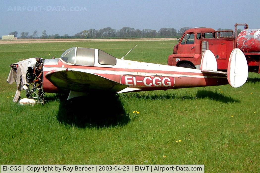 EI-CGG, 1946 Erco 415C Ercoupe C/N 3147, Erco 415C Ercoupe [3147] Weston~EI 23/04/2003 Stored here in worse condition now compared to this shot.