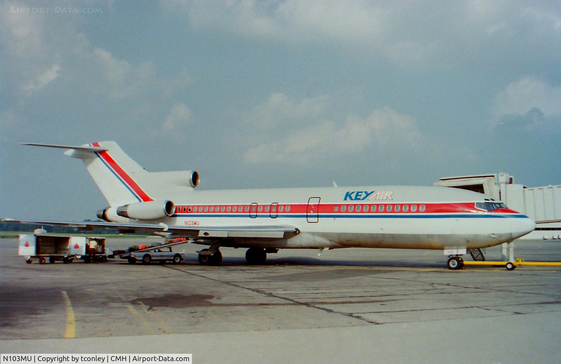 N103MU, 1965 Boeing 727-22 C/N 18324, @ CMH July 1987