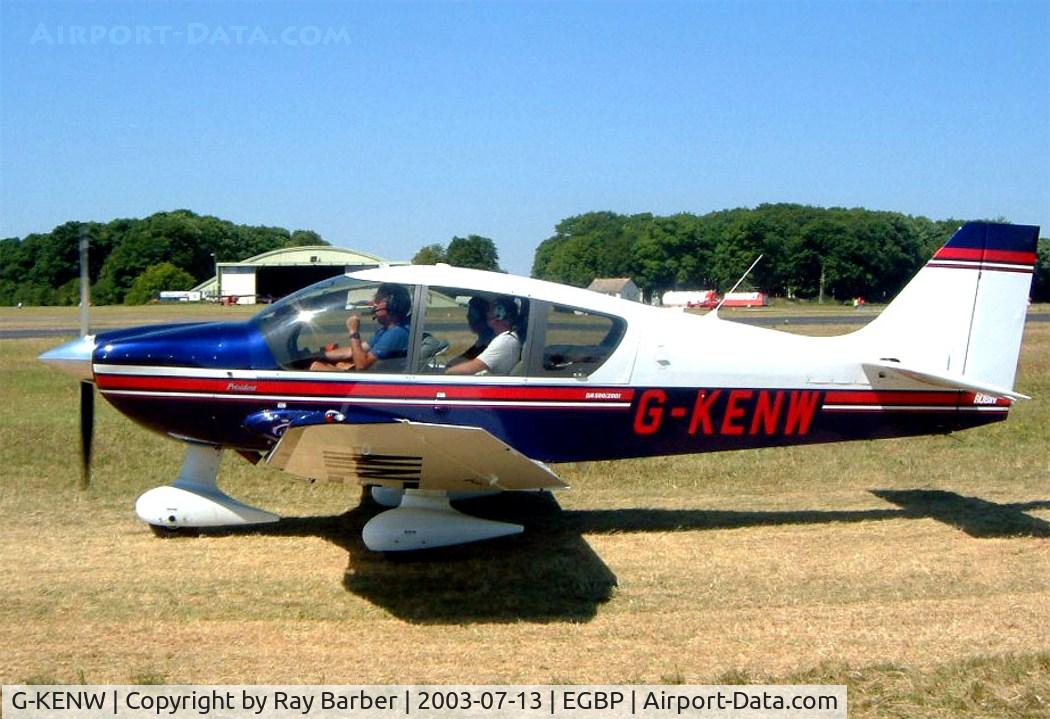 G-KENW, 2002 Robin DR-400-500 President C/N 39, Robin DR.500/200i President [0039] Kemble~G 13/07/2003