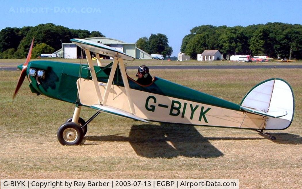 G-BIYK, 1984 Isaacs Fury II C/N PFA 011-10418, Isaacs Fury II [PFA 011-10418] Kemble~G 13/07/2003