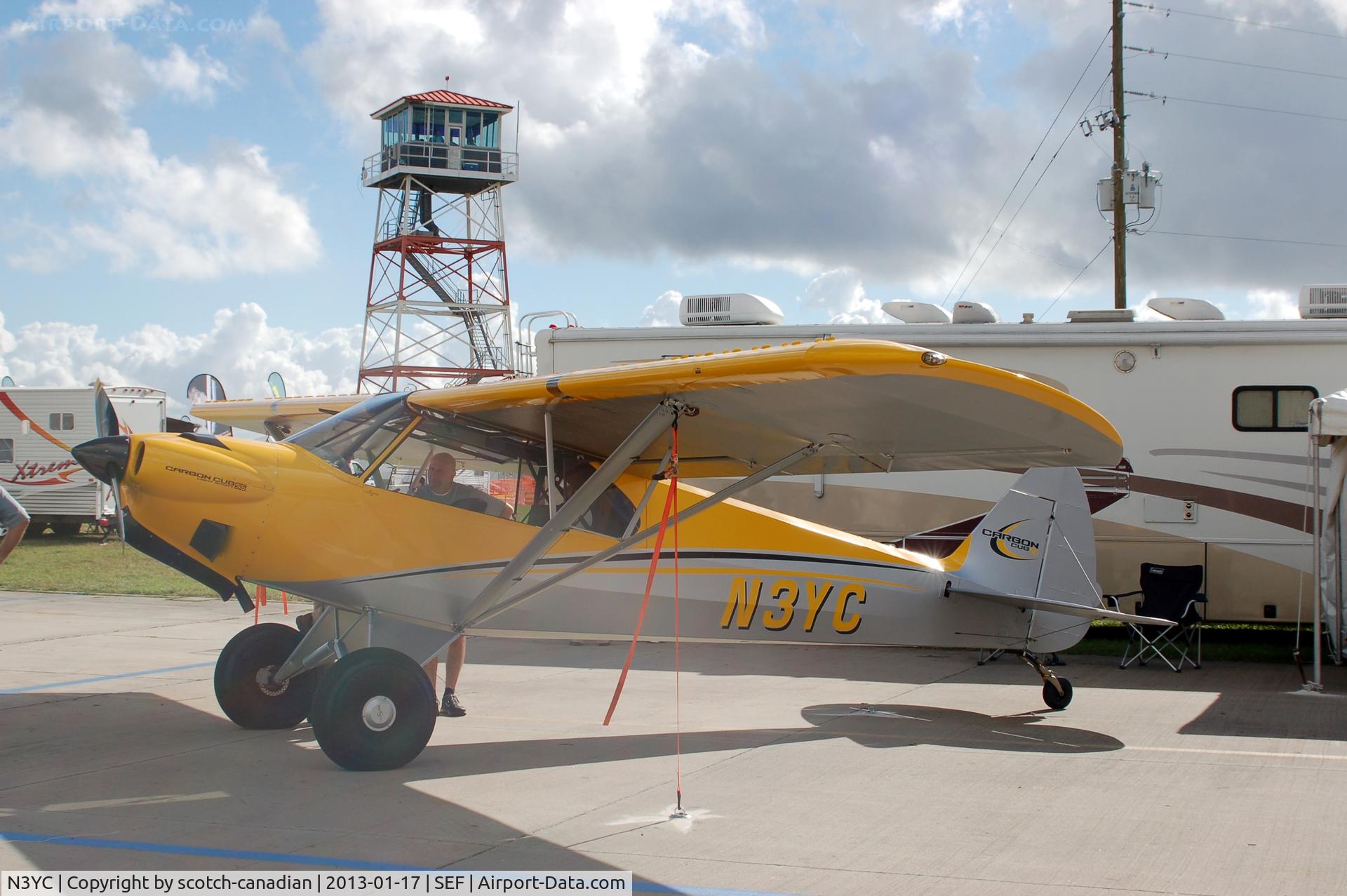 N3YC, 2012 Cub Crafters CC11-160 Carbon Cub SS C/N CC11-00226, 2012 Cubcrafters Inc, N3YC, at the US Sport Aviation Expo, Sebring Regional Airport, Sebring, FL