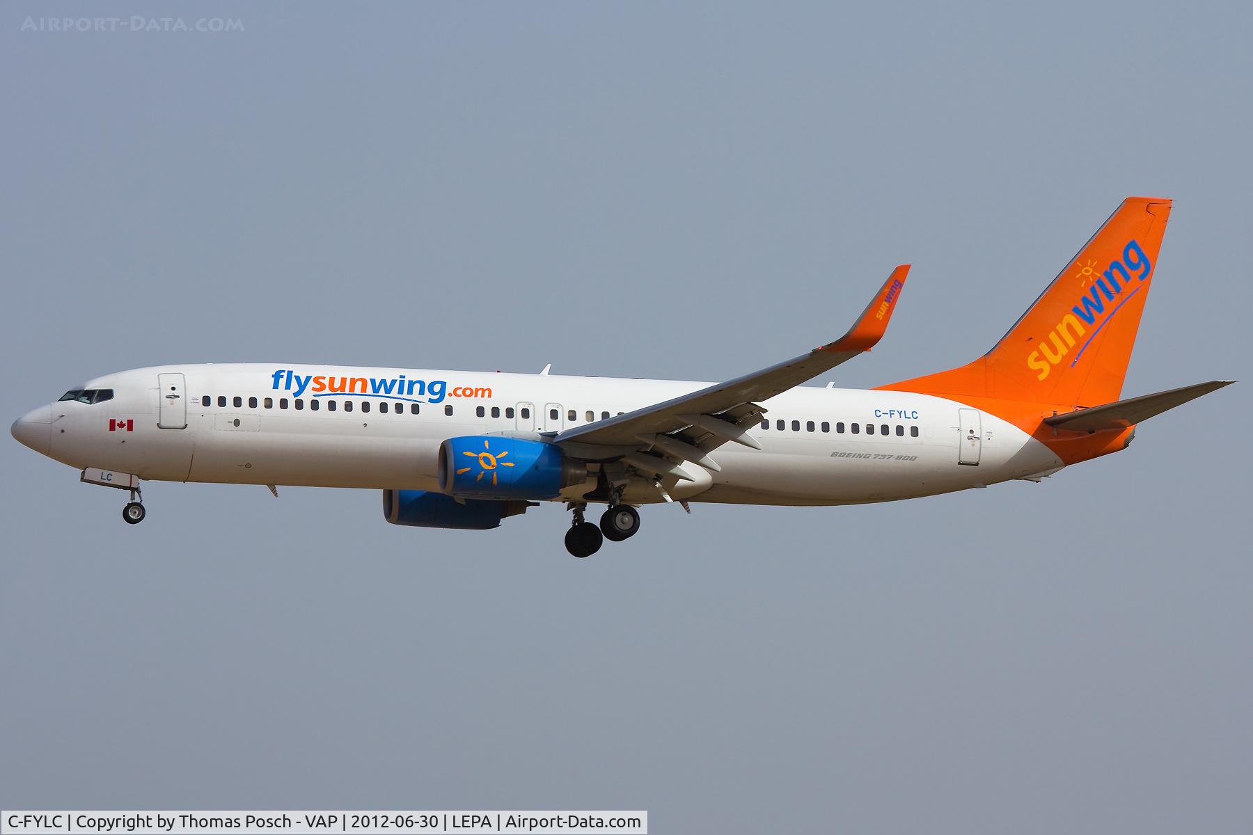 C-FYLC, 2006 Boeing 737-8BK C/N 33029, Sunwing Airlines