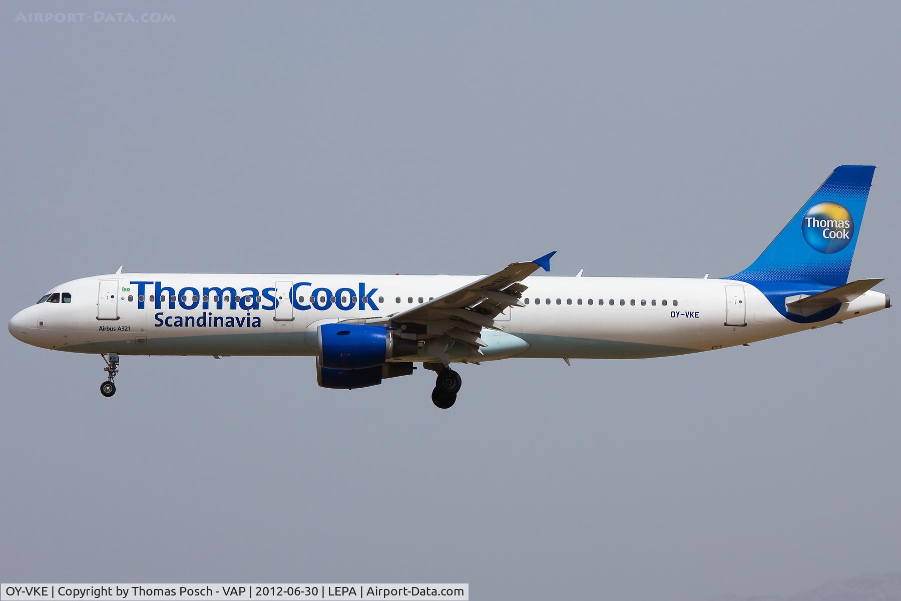 OY-VKE, 2002 Airbus A321-211 C/N 1887, Thomas Cook Airlines (Scandinavia)
