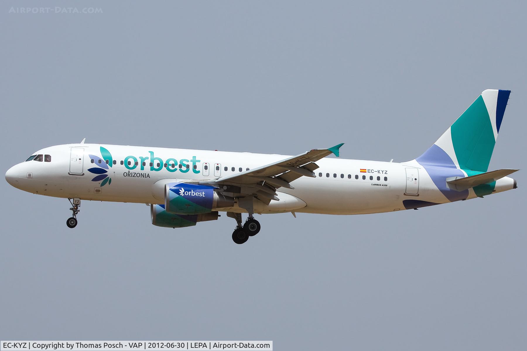 EC-KYZ, 2008 Airbus A320-214 C/N 3758, Orbest Orizonia