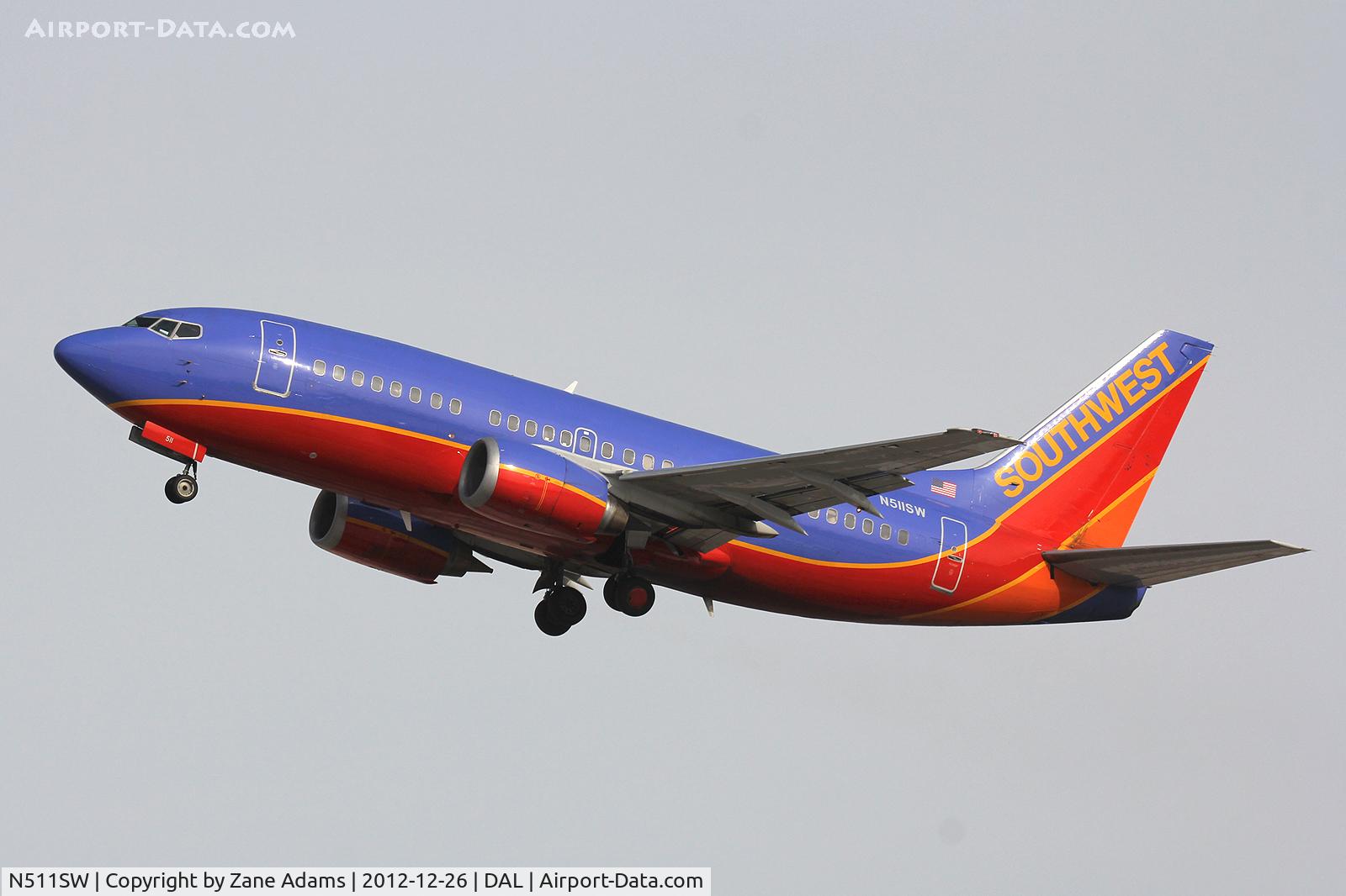 N511SW, 1991 Boeing 737-5H4 C/N 24188, Departing Love Field