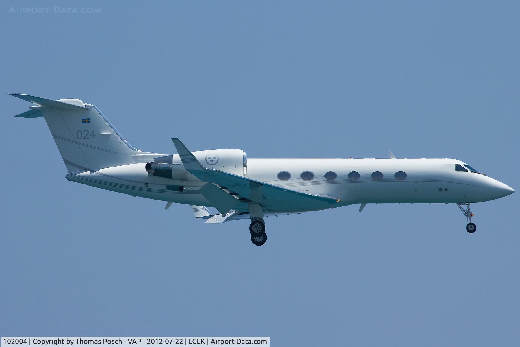 102004, Gulfstream Aerospace Tp102C (Gulfstream IV) C/N 1274, Sweden - Air Force