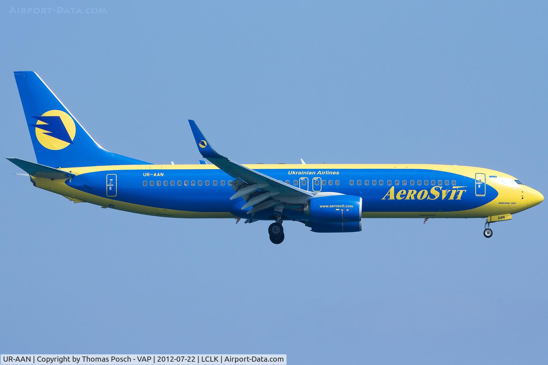 UR-AAN, 2012 Boeing 737-84R C/N 38119, AeroSvit Airlines