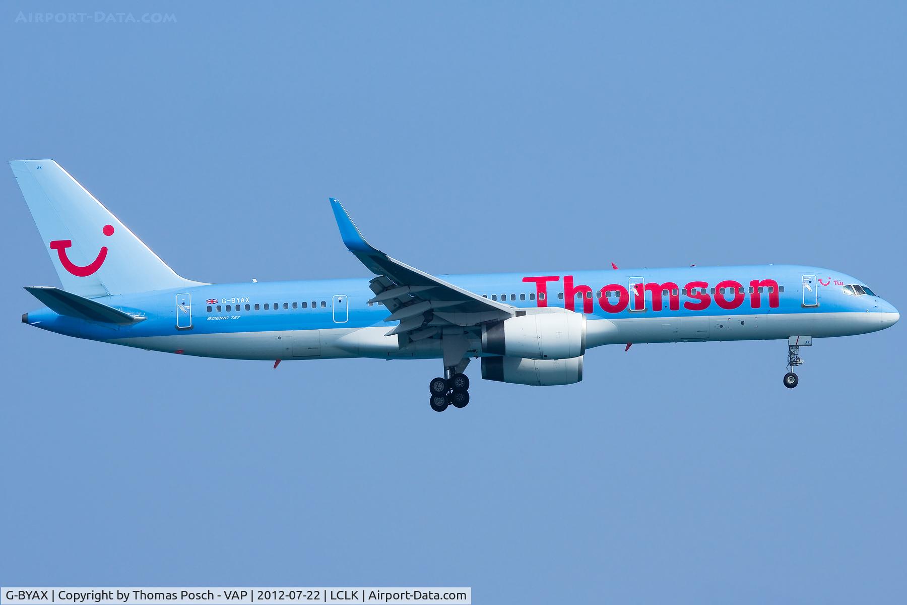 G-BYAX, 1999 Boeing 757-204 C/N 28834, Thomson Airways