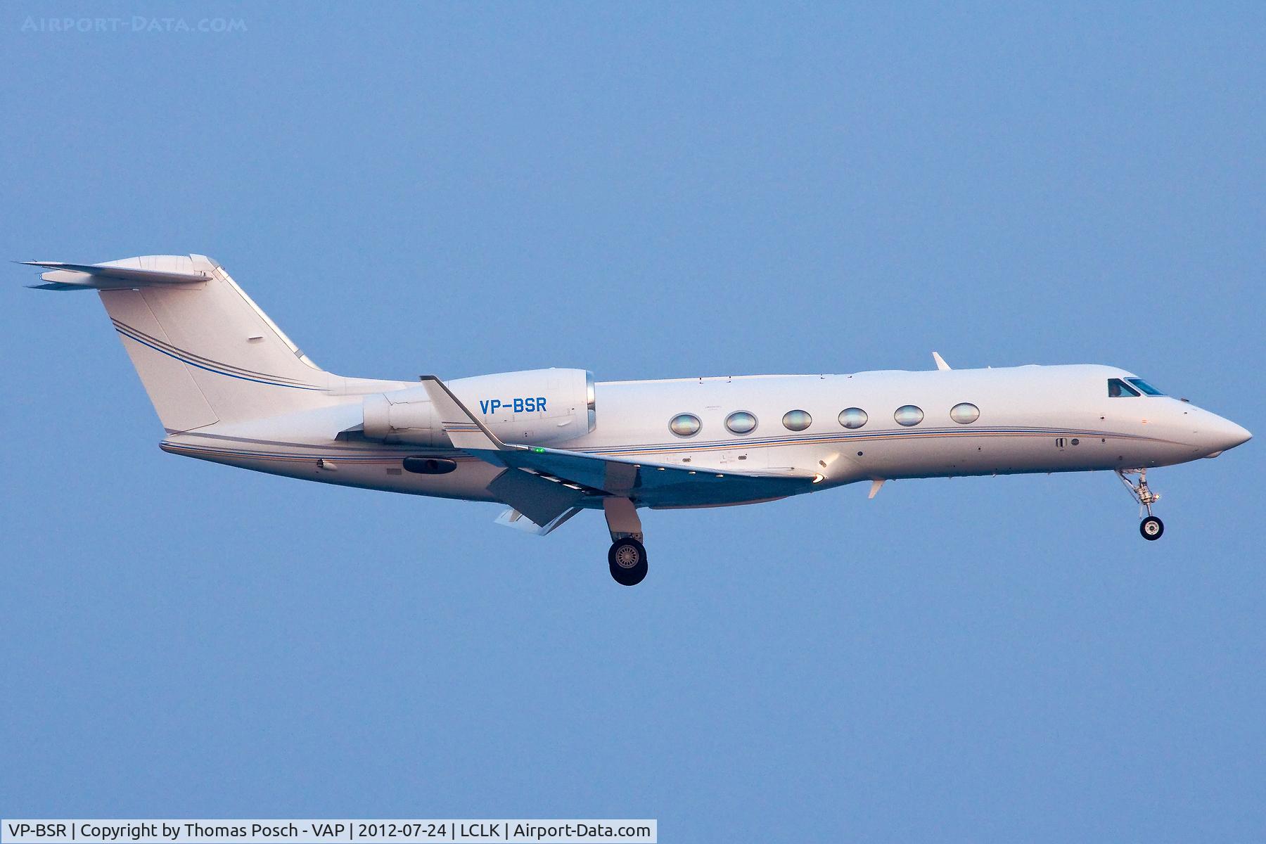 VP-BSR, 2009 Gulfstream Aerospace GIV-X (G450) C/N 4161, Saudi Oger