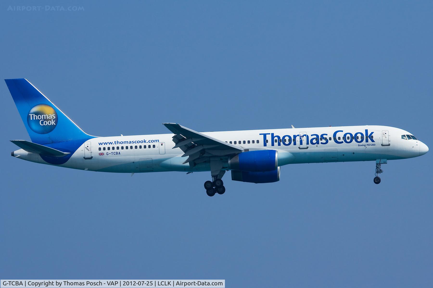 G-TCBA, 1998 Boeing 757-28A C/N 28203, Thomas Cook Airlines