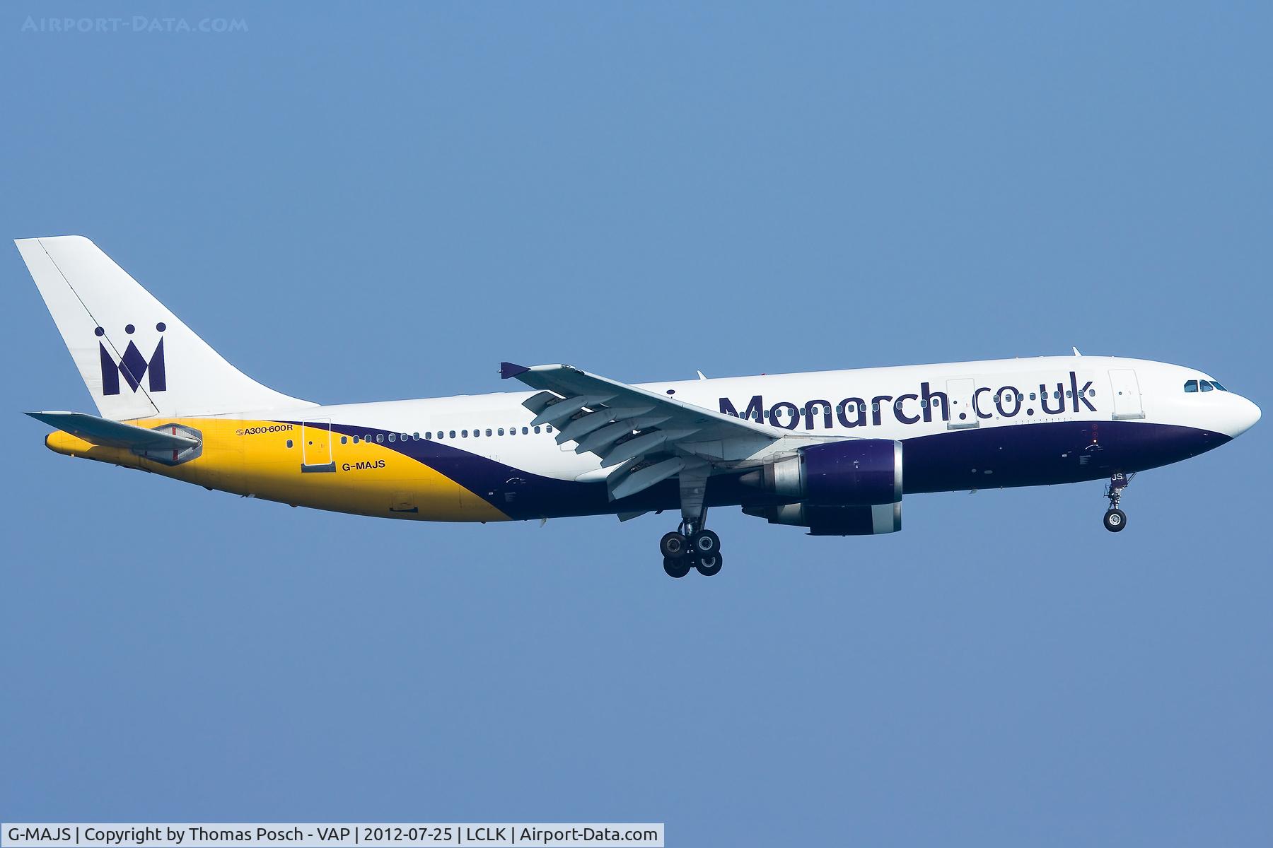 G-MAJS, 1991 Airbus A300B4-605R C/N 604, Monarch Airlines