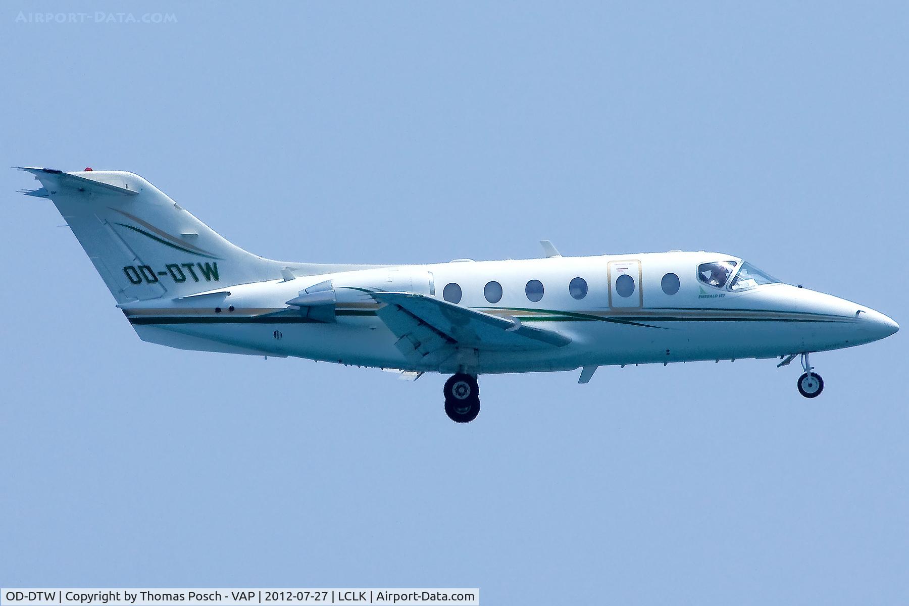 OD-DTW, 1998 Beechjet 400A C/N RK-179, Emerald Jets