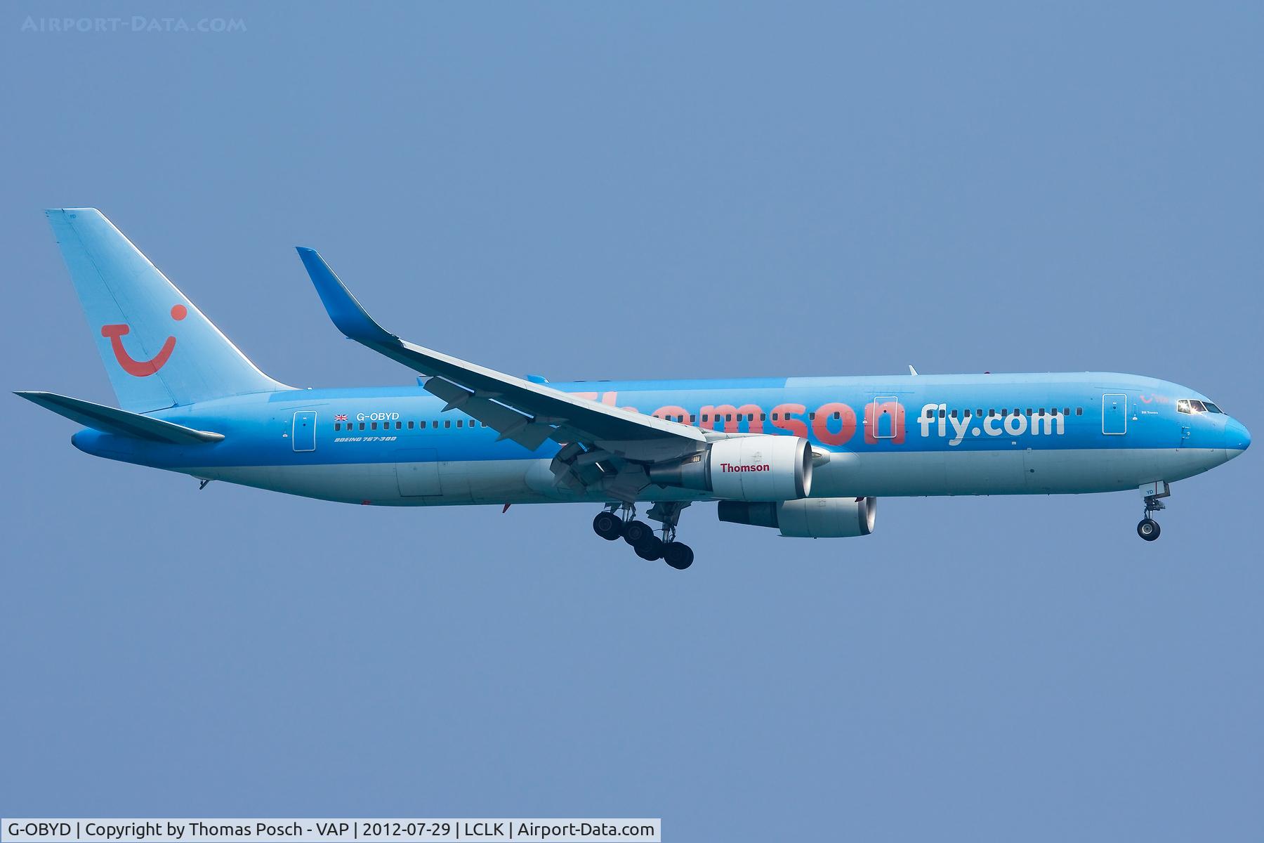G-OBYD, 1997 Boeing 767-304/ER (BCF) C/N 28042, Thomson Airways