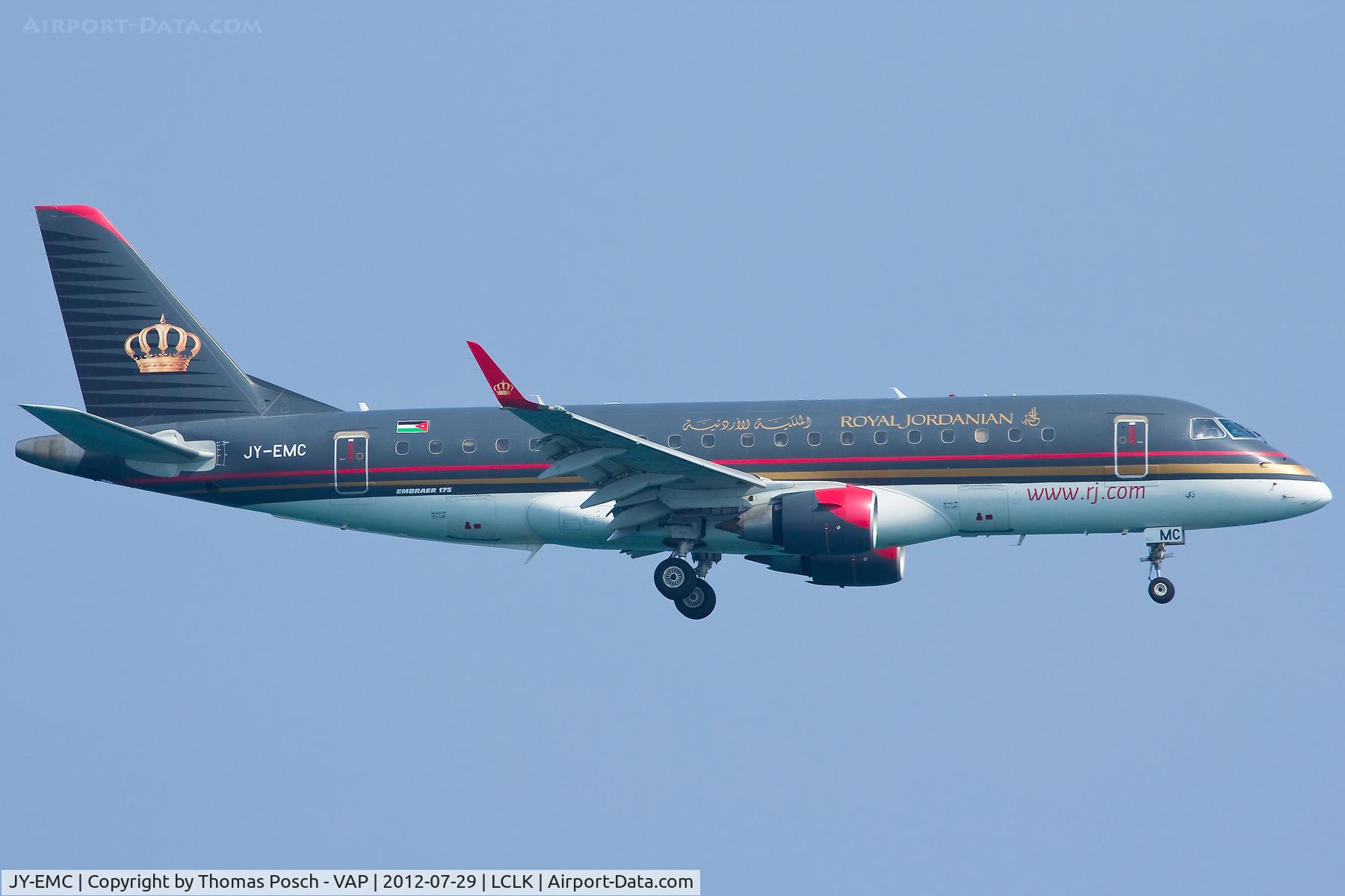 JY-EMC, 2008 Embraer 175LR (ERJ-170-200LR) C/N 17000223, Royal Jordanian