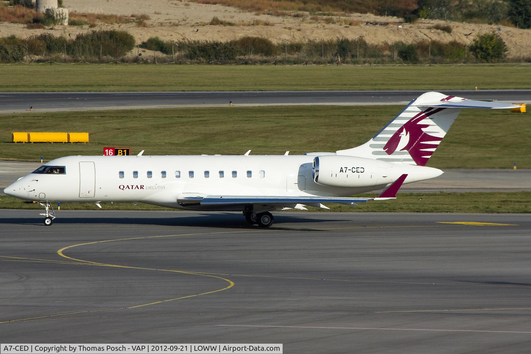 A7-CED, 2009 Bombardier BD-700-1A11 Global 5000 C/N 9370, Qatar Executive