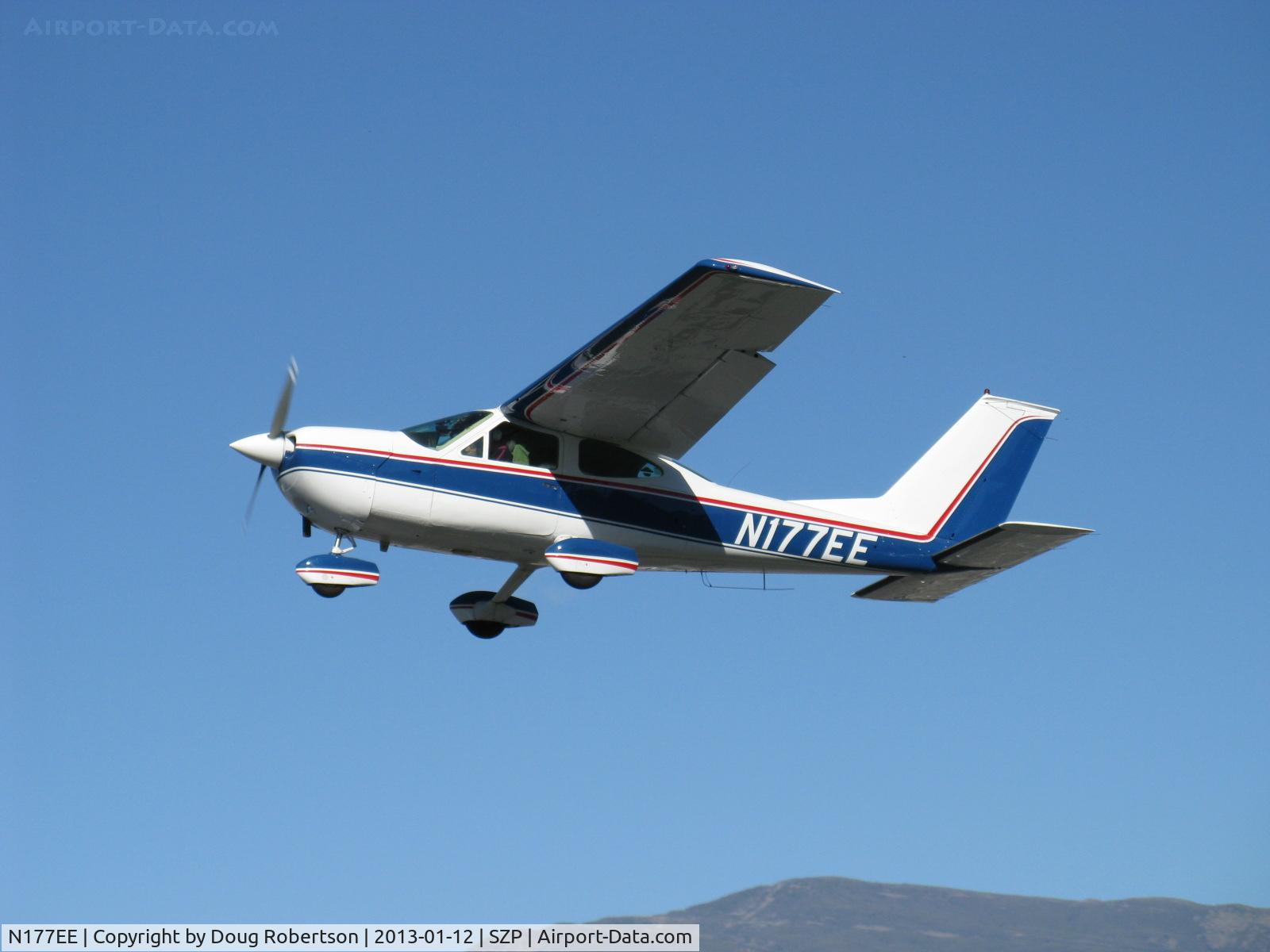 N177EE, 1976 Cessna 177B Cardinal C/N 17702511, 1976 Cessna 177B CARDINAL, Lycoming O&VO-360 180 Hp, balked landing go-around in gusts Rwy 22
