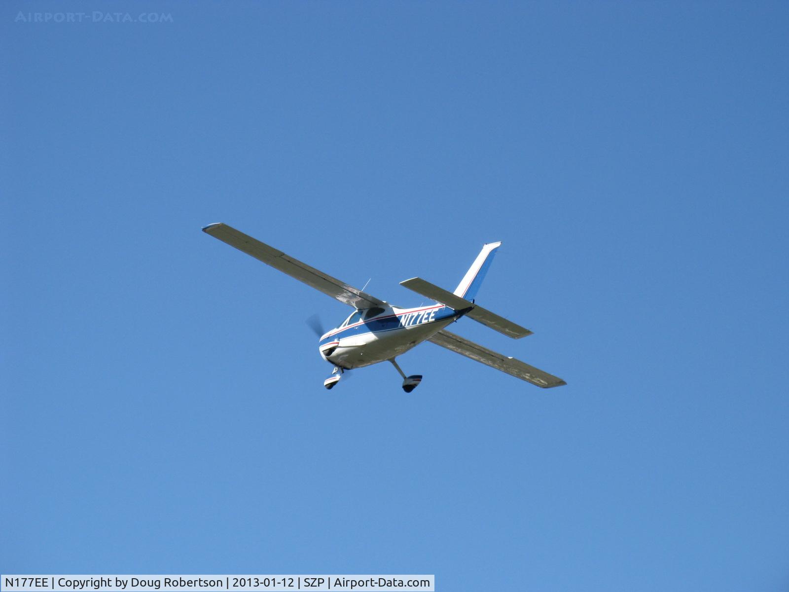 N177EE, 1976 Cessna 177B Cardinal C/N 17702511, 1976 Cessna 177B CARDINAL, Lycoming O&VO-360 180 Hp, takeoff climb Rwy 22
