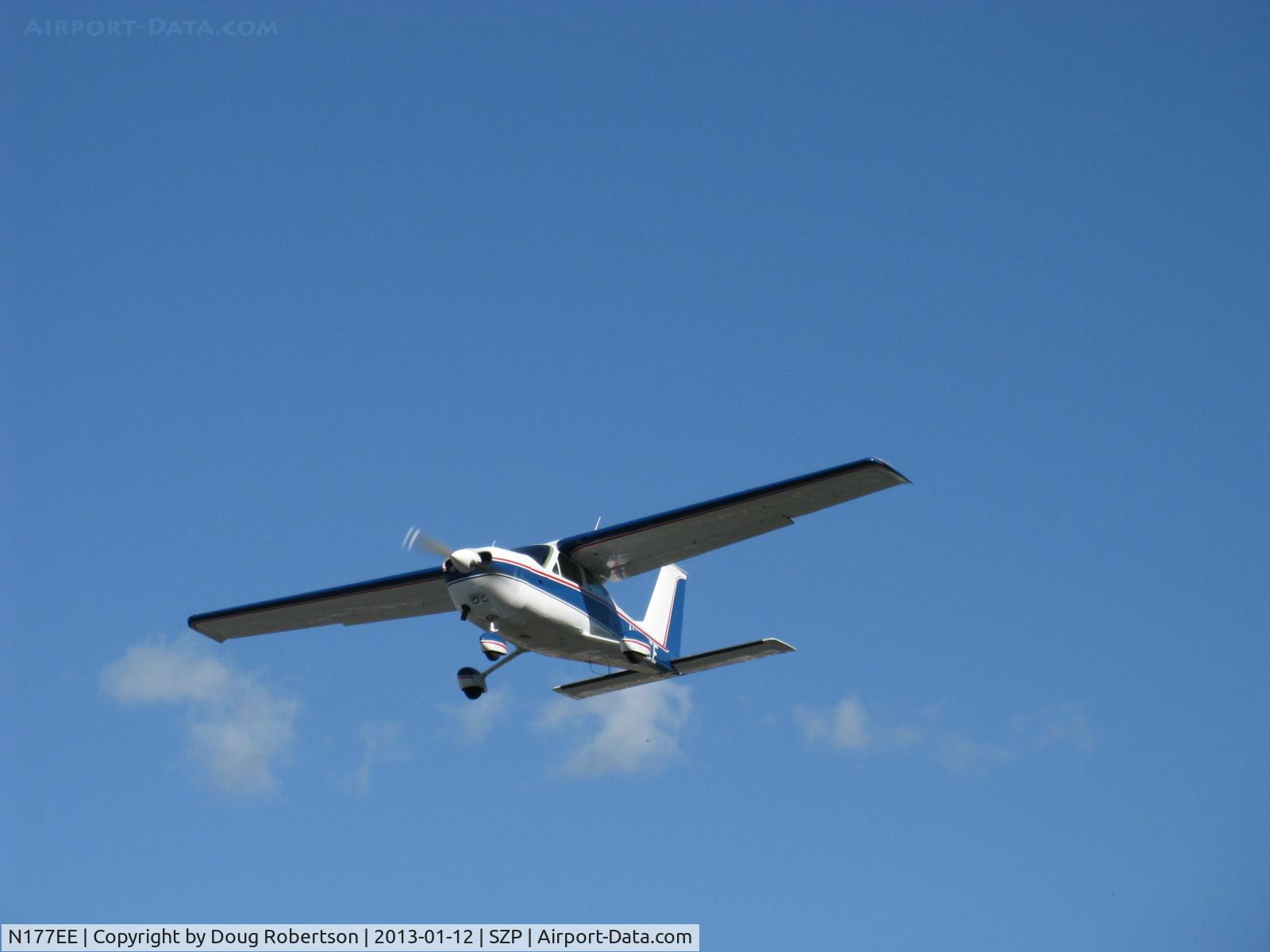 N177EE, 1976 Cessna 177B Cardinal C/N 17702511, 1976 Cessna 177B CARDINAL, Lycoming O&VO-360-180 Hp, takeoff climb Rwy 22