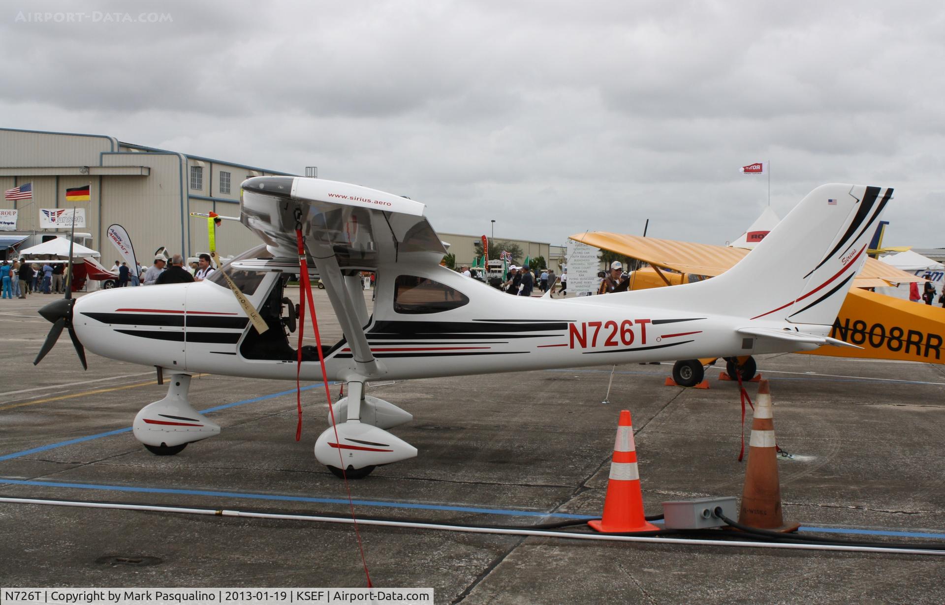 N726T, TL Ultralight TL-3000 Sirius C/N TLUSA180, TI Ultralight Sro Sirius