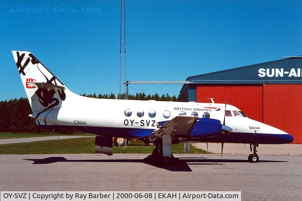 OY-SVZ, 1984 British Aerospace BAe-3102 Jetstream 31 C/N 641, British Aerospace BAe Jetstream 3110 [641] (Sun Air) Aarhus~OY 08/06/2000