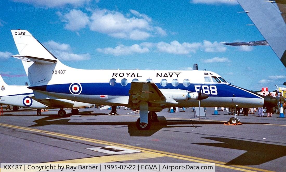 XX487, Scottish Aviation HP-137 Jetstream T.2 C/N 269, BAe Systems Jetstream T.2 [269] (Royal Navy) RAF Fairford~G 22/07/1995