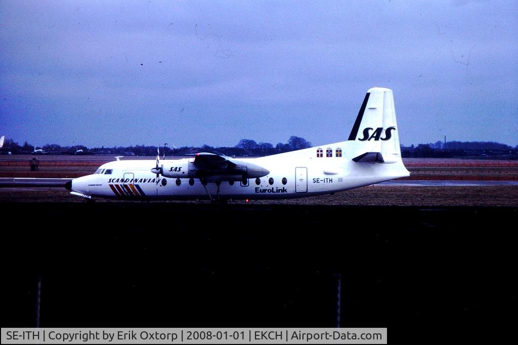SE-ITH, 1968 Fokker F.27-600 Friendship C/N 10349, Photo by Erik Oxtorp in CPH JAN86