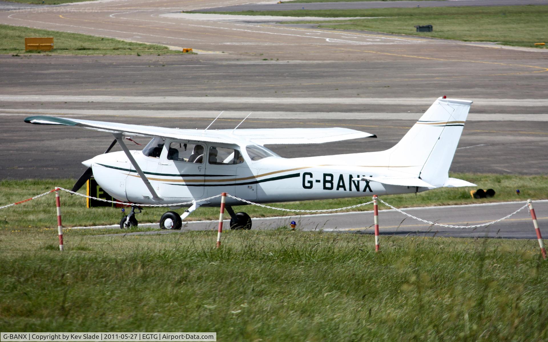 G-BANX, 1973 Reims F172M Skyhawk Skyhawk C/N 0941, Parked alongside the A38.