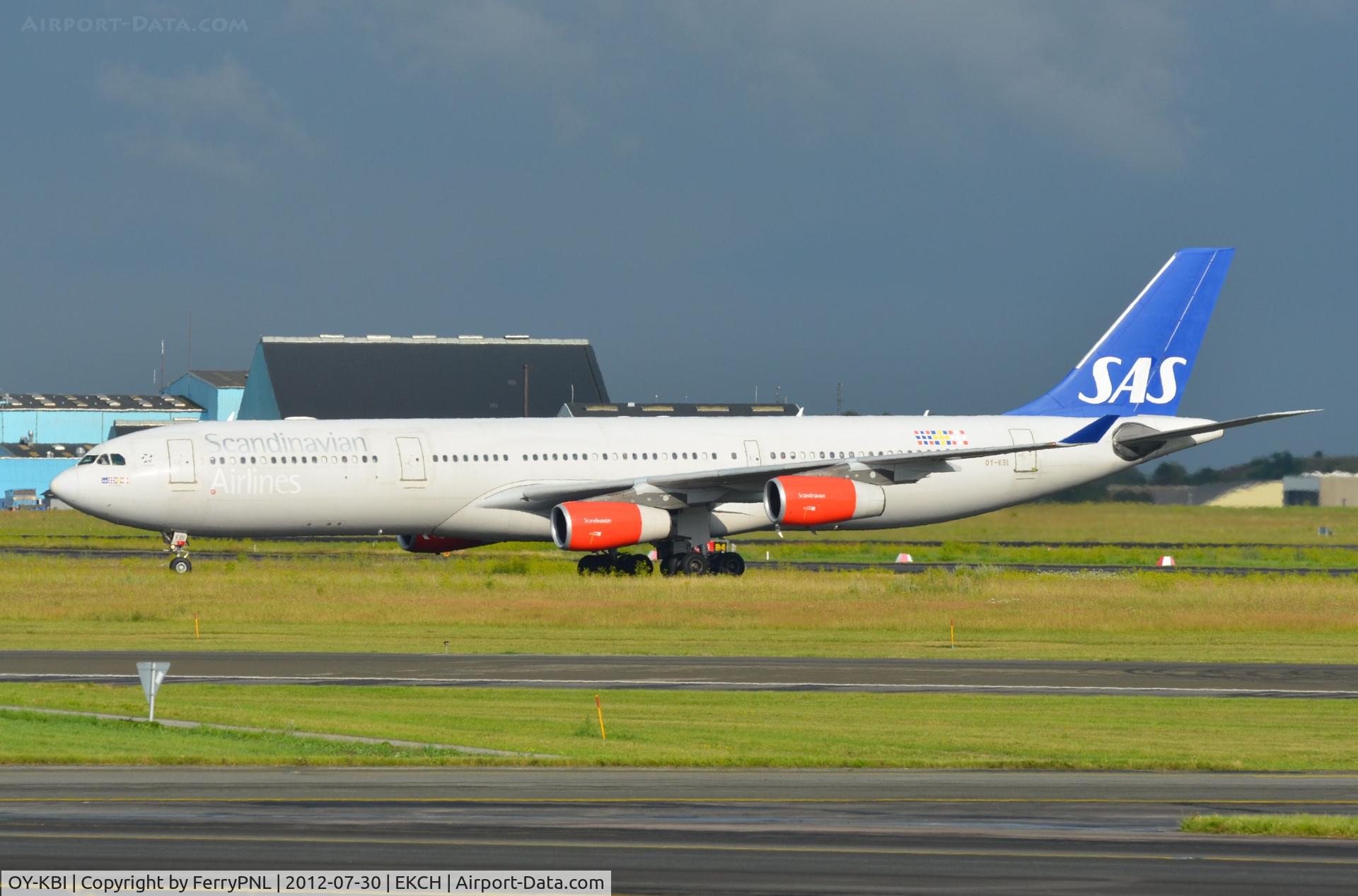 OY-KBI, 2001 Airbus A340-313X C/N 430, SAS A340 arrived in CPH