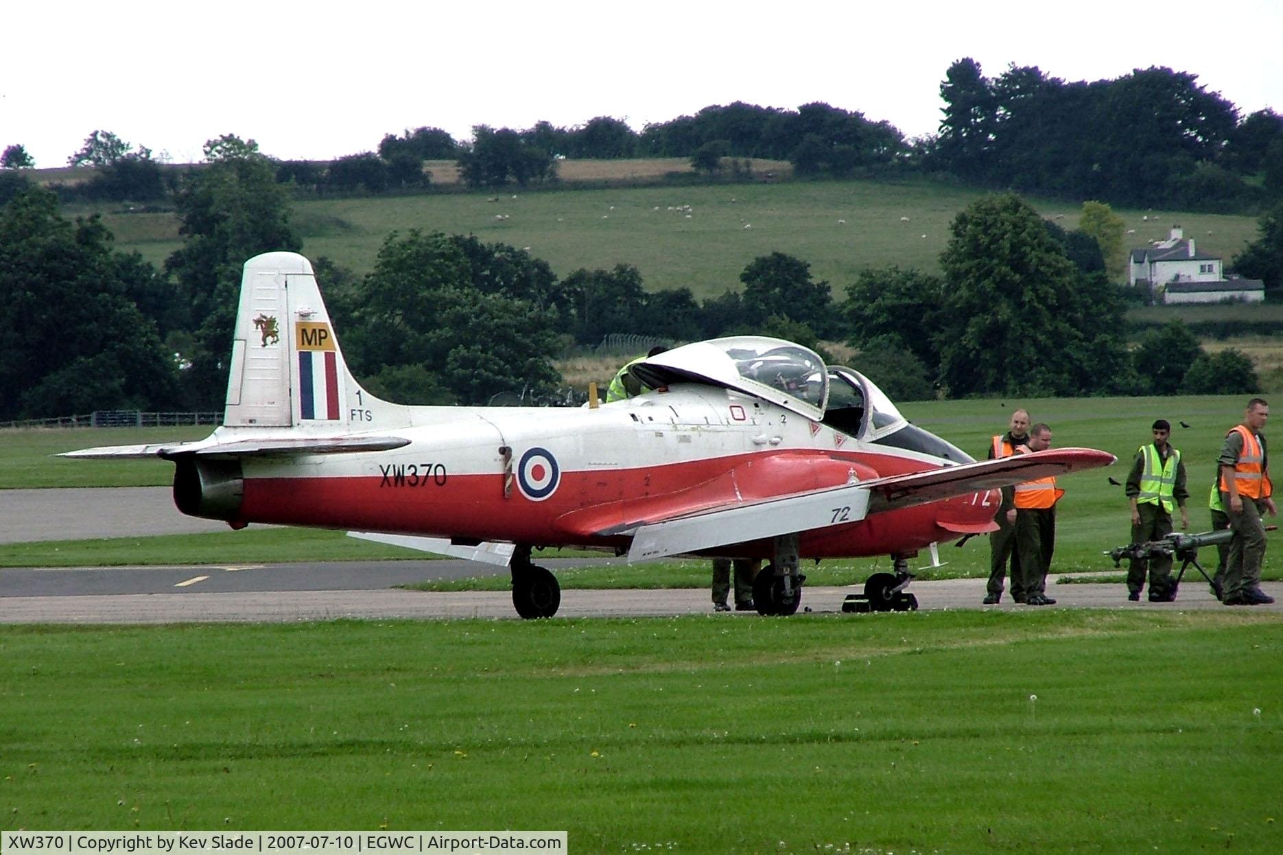 XW370, 1971 BAC 84 Jet Provost T.5A C/N EEP/JP/1020, Being used for ground handling training.