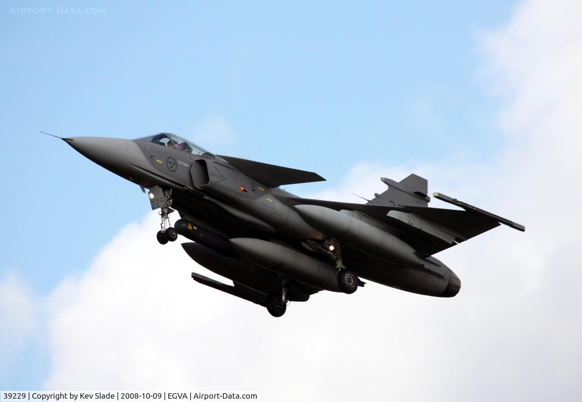 39229, Saab JAS-39C Gripen C/N 39229, Returning from an Exercise Crown Condor mission.