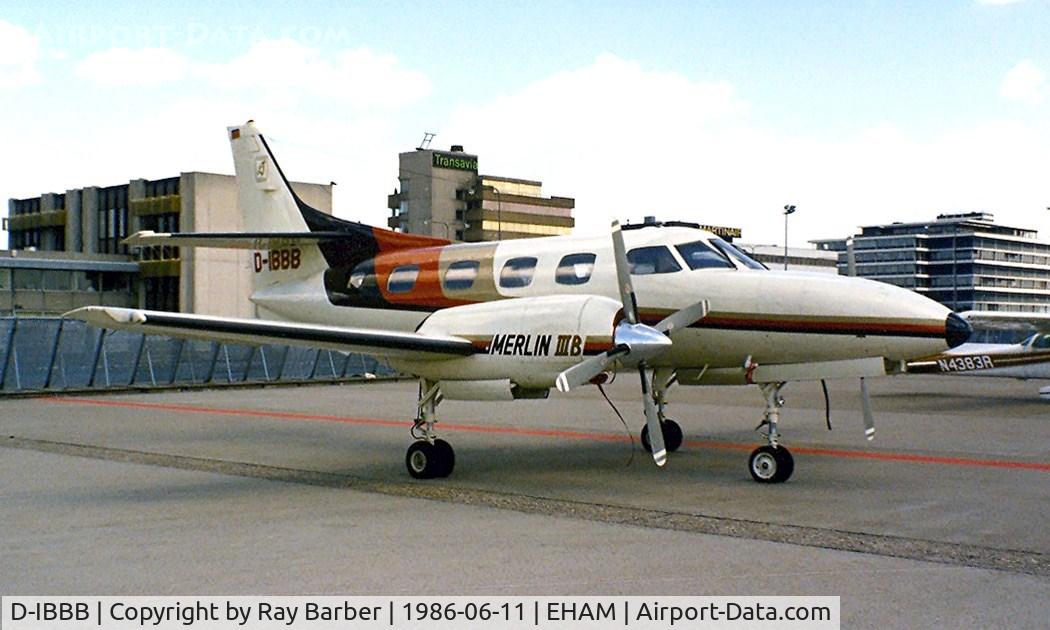 D-IBBB, 1978 Swearingen SA-226T Merlin IIIB C/N T-293, Swearingen SA.226T Merlin IIIB [T-293] Schiphol~PH 11/06/1986