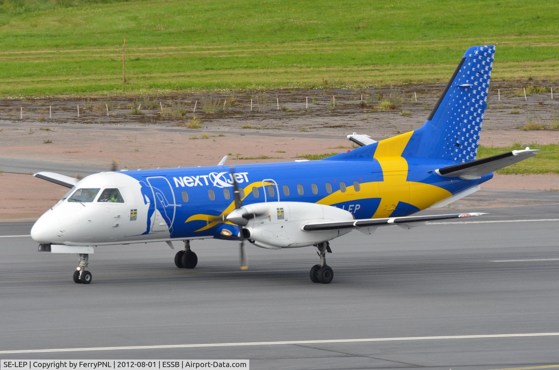SE-LEP, 1988 SAAB SF340A C/N 340A-127, Nice national colours on this NextJet SF340