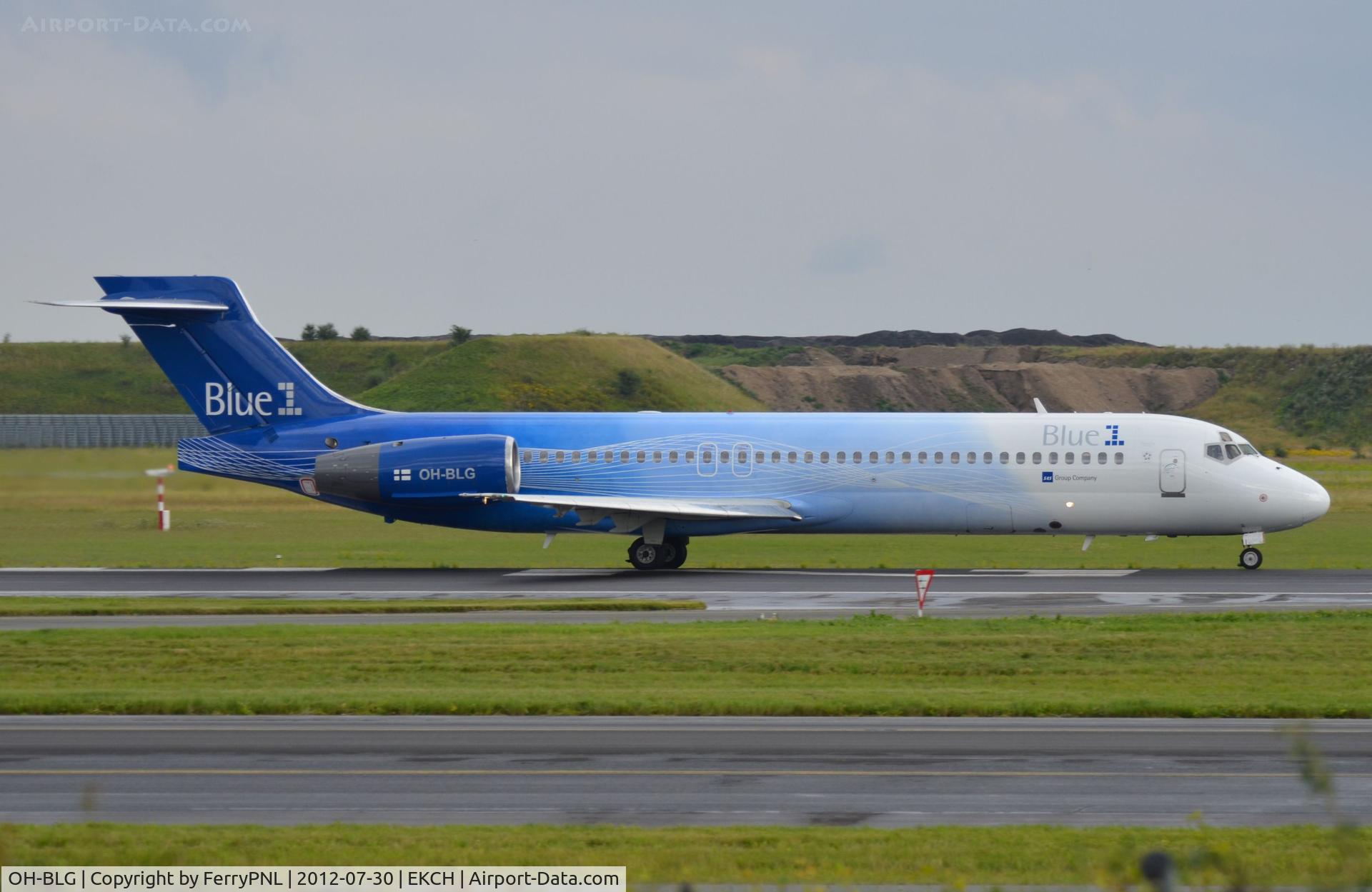 OH-BLG, 2000 Boeing 717-2CM C/N 55059, Blue 1 B717 departing CPH