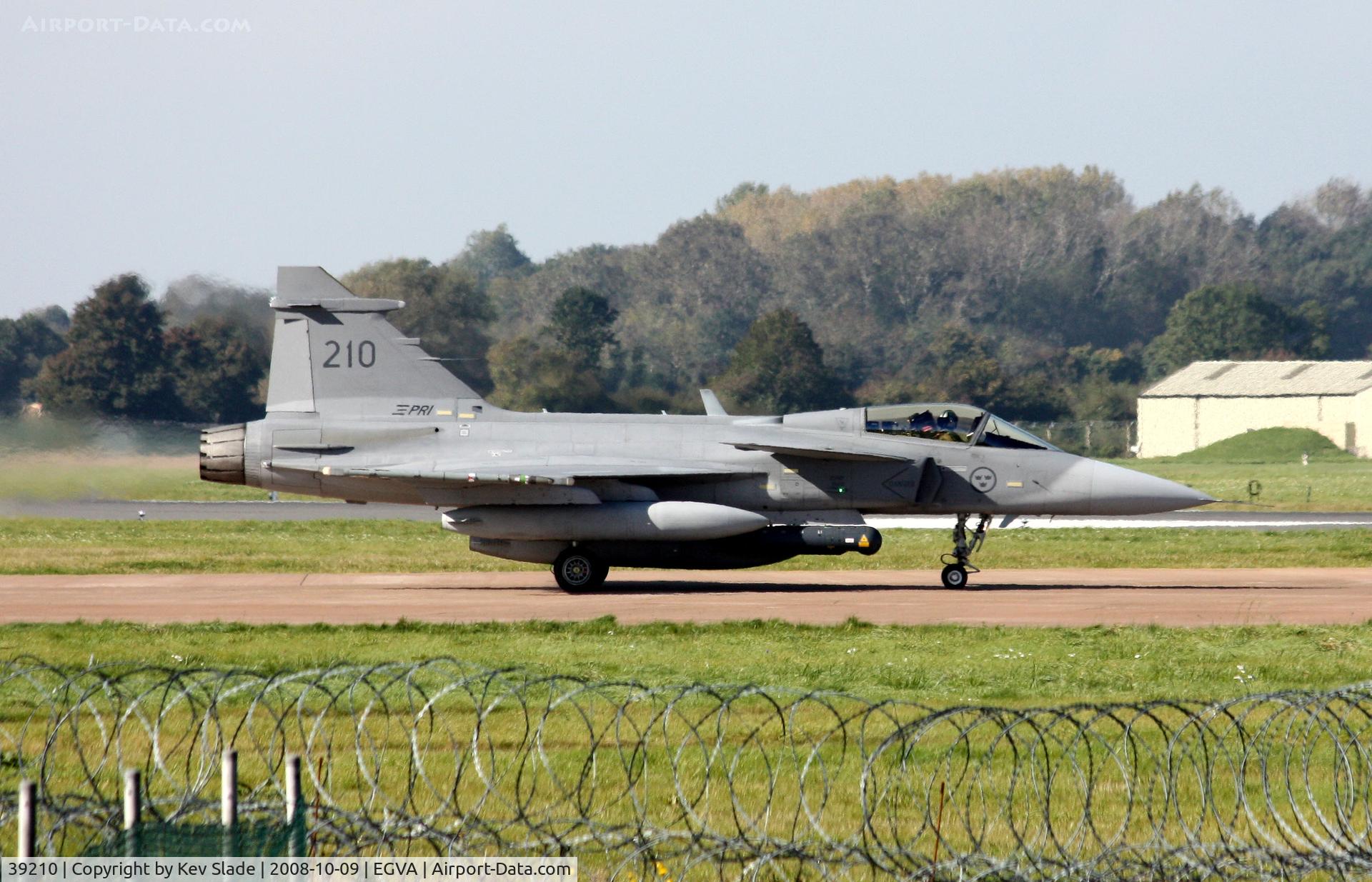 39210, Saab JAS-39C Gripen C/N 39210, Operating with 171 Squadron during Exercise Crown Condor.