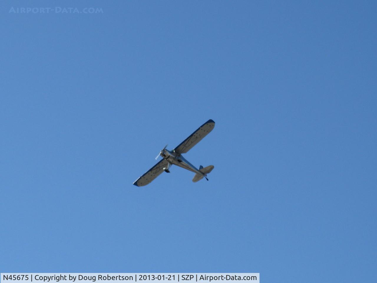 N45675, 1946 Luscombe 8A C/N 2202, 1946 Luscombe 8A, Continental A&C65 65 Hp, patroller doors mod, takeoff climb Rwy 04