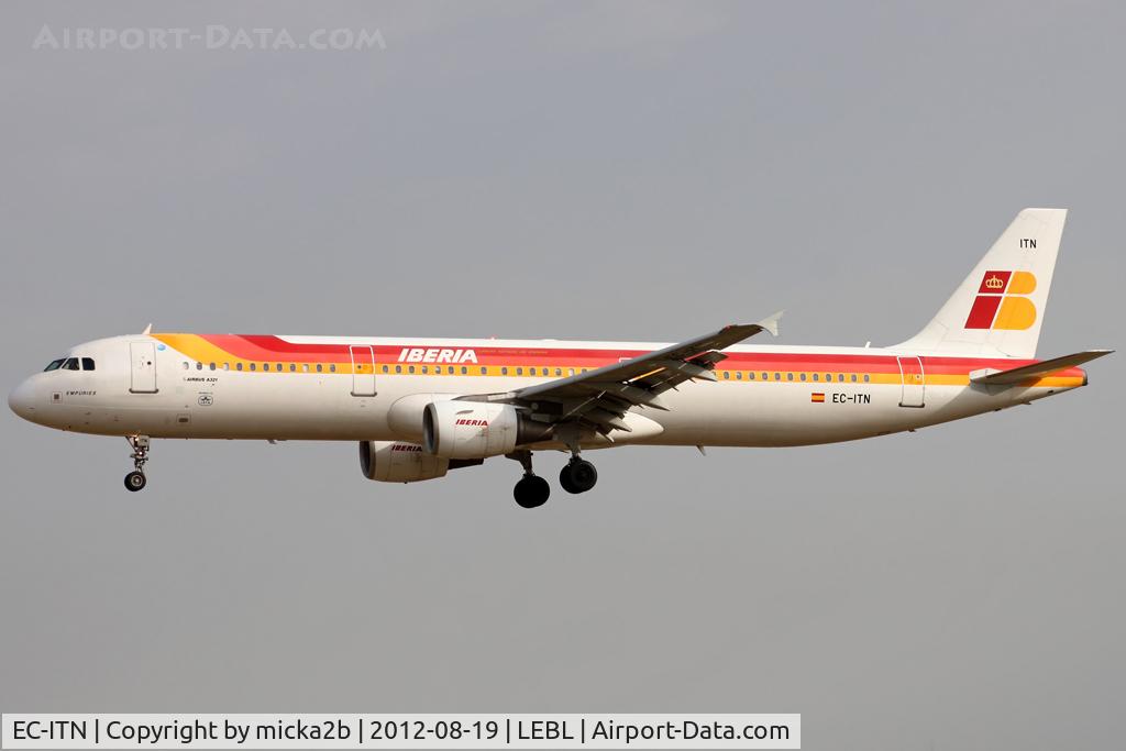 EC-ITN, 2003 Airbus A321-212 C/N 2115, Landing