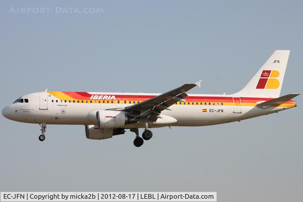 EC-JFN, 2005 Airbus A320-214 C/N 2391, Landing