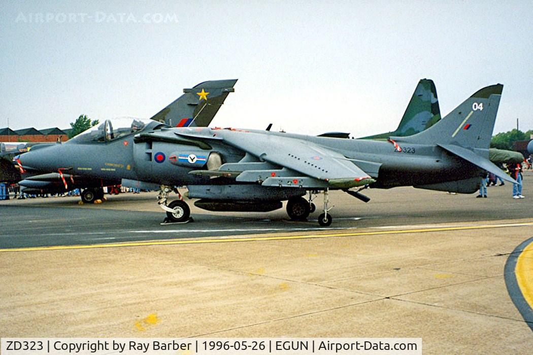 ZD323, 1987 British Aerospace Harrier GR.7 C/N 512073/P4, BAe Systems Harrier GR.7 [41H-512073/P04] (RAF) RAF Mildenhall~G 26/05/1996