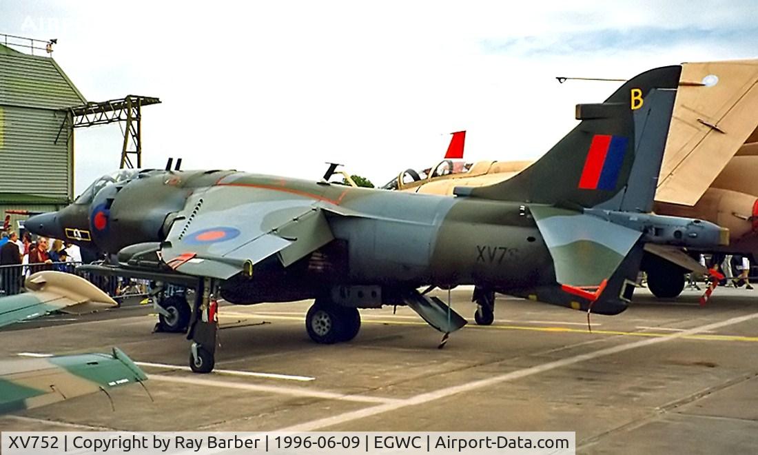 XV752, 1969 Hawker Siddeley Harrier GR.3 C/N 712015, BAe Systems Harrier GR.3 [712015] (RAF)RAF Cosford~G 09/06/1996