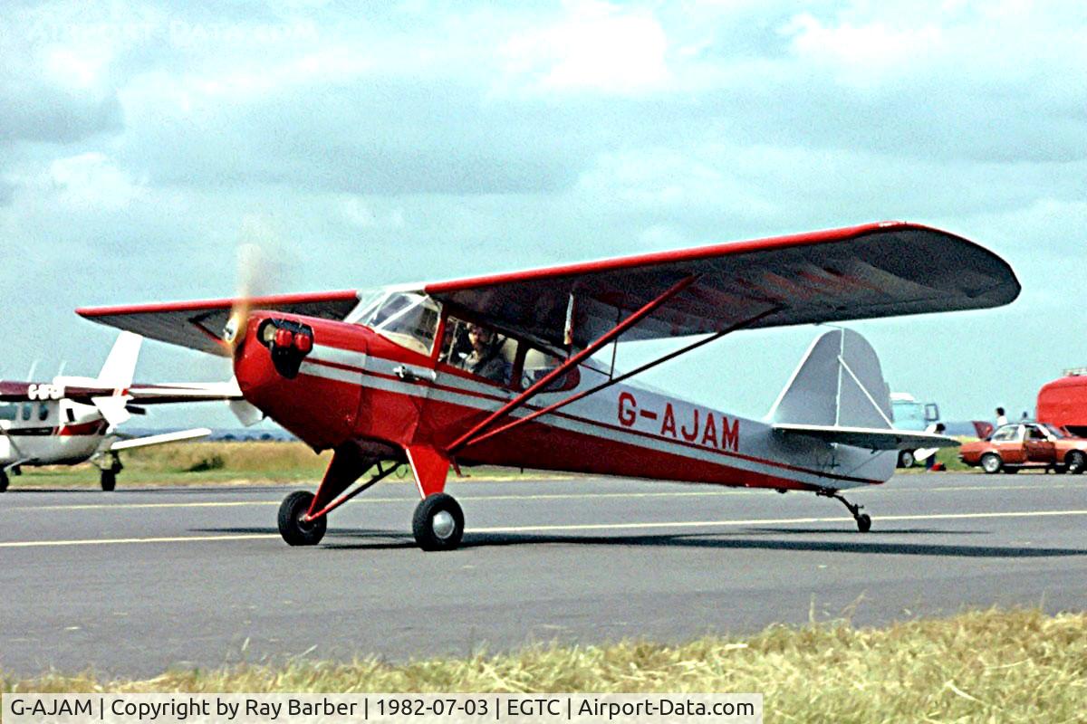 G-AJAM, 1946 Auster J-2 Arrow C/N 2371, Auster J/2 Arrow [2371] Cranfield~G 03/07/1982. Image taken from a slide.