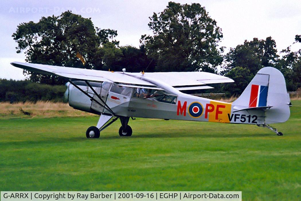 G-ARRX, 1946 Auster 6A Tugmaster C/N 2281, Auster 6A Tugmaster [2281] Popham~G 16/09/2001