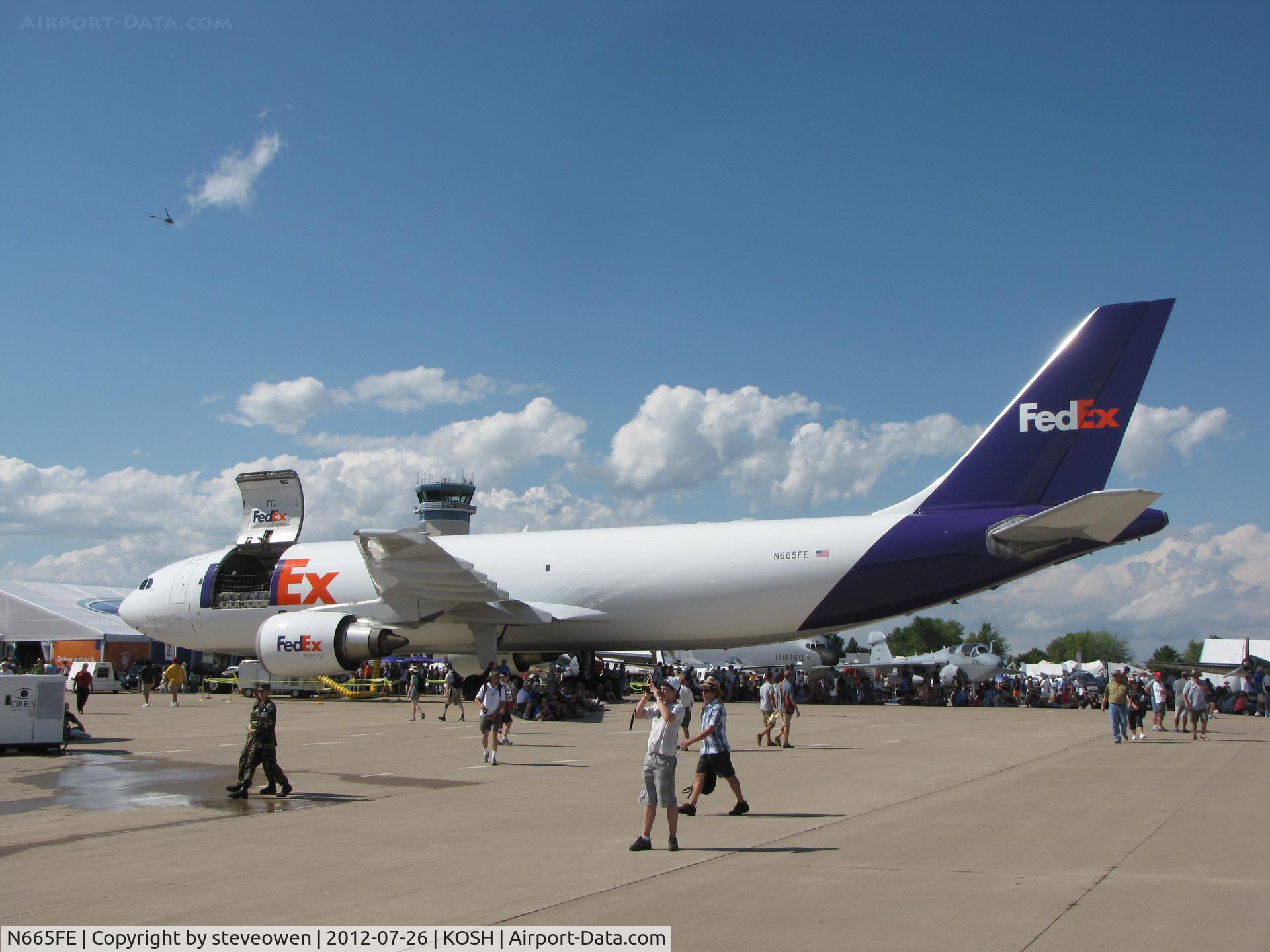 N665FE, 1996 Airbus A300F4-605R C/N 769, On display at Oshkosh