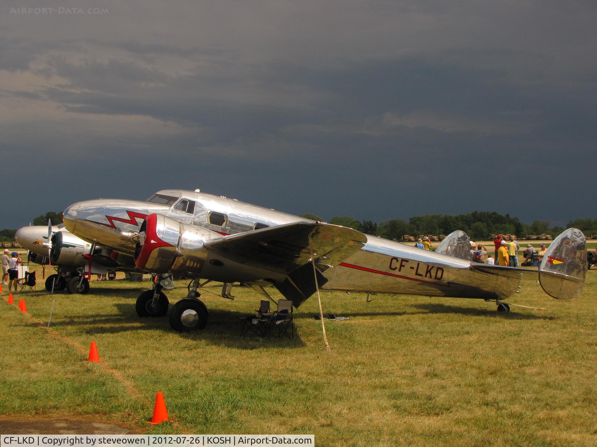 CF-LKD, 1937 Lockheed 12A Electra Junior C/N 1222, At Oshkosh