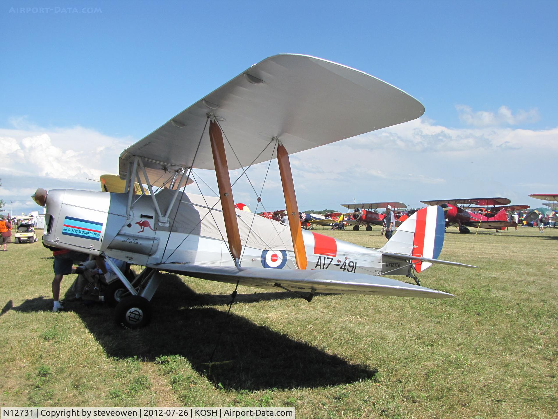 N12731, 1942 De Havilland Australia DH-82A Tiger Moth C/N DHA914, At Oshkosh12