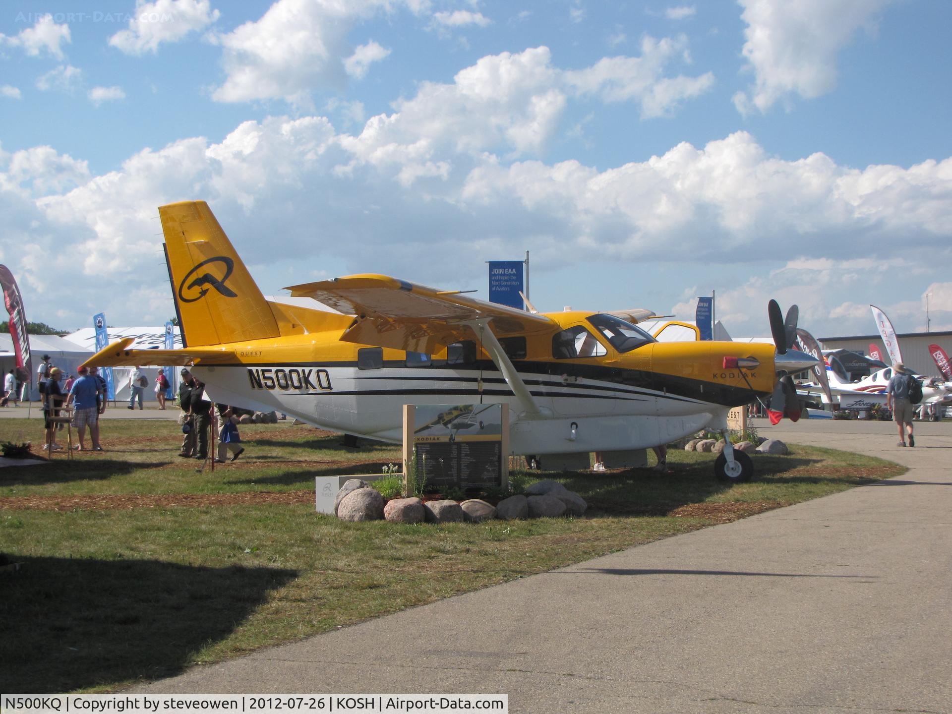 N500KQ, 2009 Quest Kodiak 100 C/N 100-0012, on display at Oshkosh