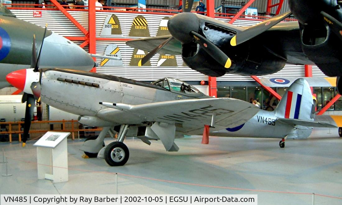 VN485, Supermarine 356 Spitfire F.24 C/N SMAF.21567, Supermarine Spitfire F.24 [SMAF.21567] Duxford~G 05/10/2002