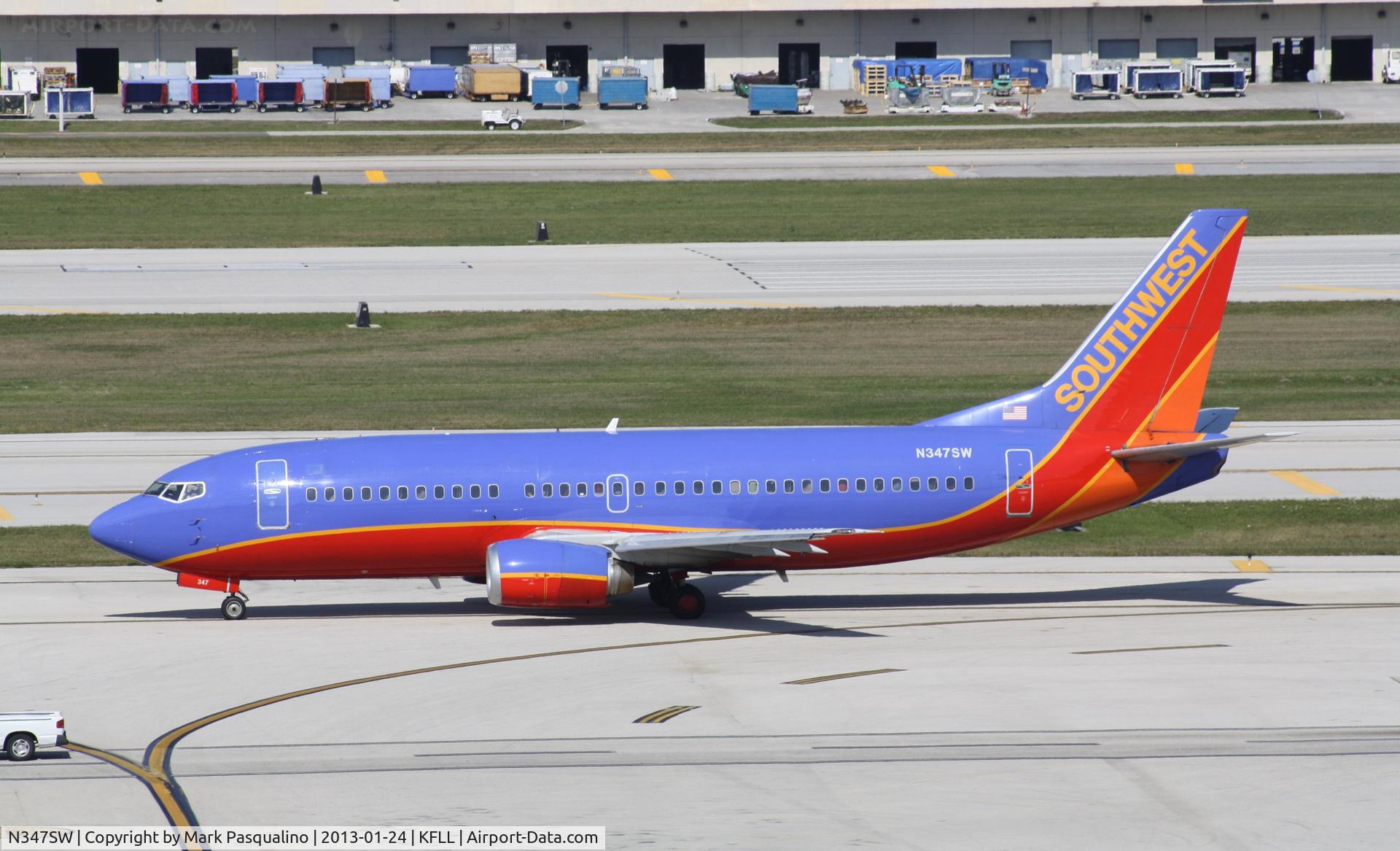 N347SW, 1989 Boeing 737-3H4 C/N 24374, Boeing 737-300