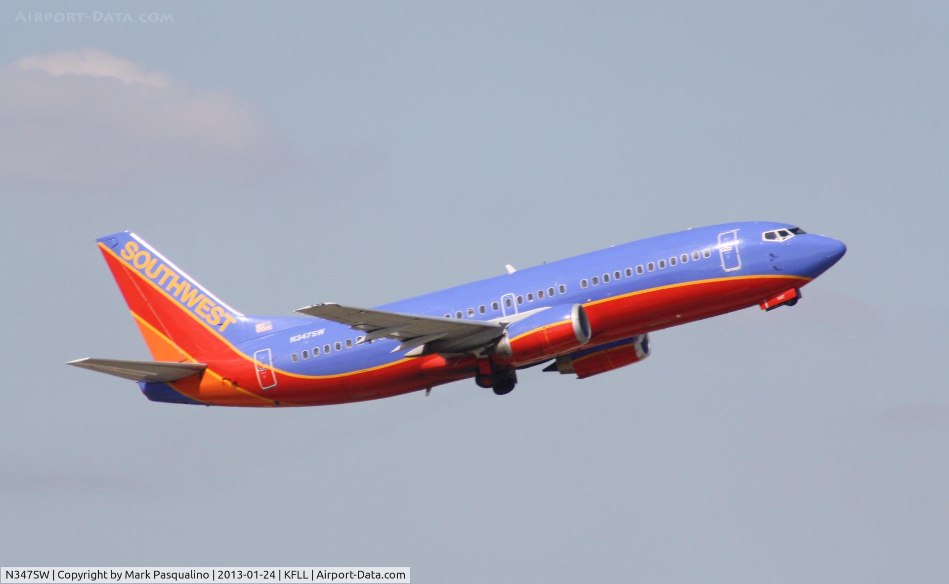 N347SW, 1989 Boeing 737-3H4 C/N 24374, Boeing 737-300
